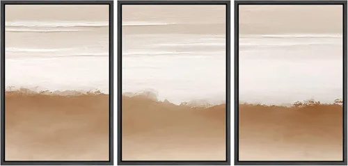 Miniatura 98 de SIGNFORD Impresión en Lienzo Enmarcado Conjunto de Arte de Pared Arte Abstracto Terroso en Tonos Marrón Profundo y Beige Arte Moderno Decorativo
