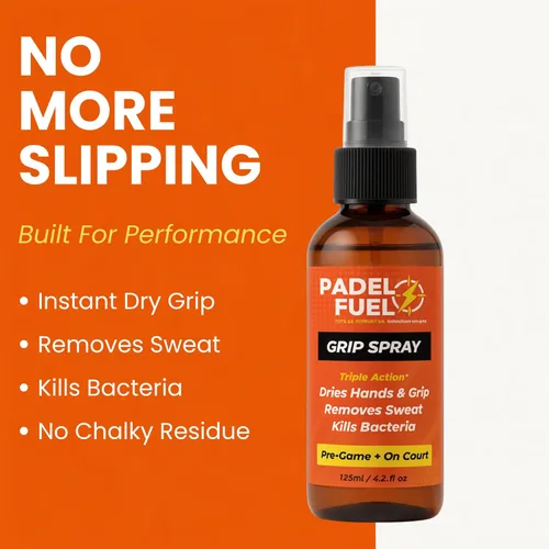 Miniatura 2 de Grip Spray – Fórmula de secado rápido de triple acción – Spray de manos antideslizante para deportes de pádel, tenis, pickleball y raqueta – Agarre