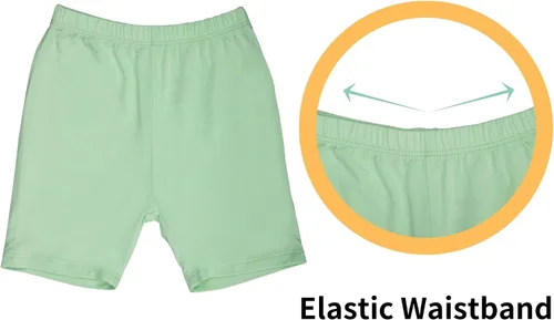 Miniatura 3 de GUISBY Pijama corto suave de rayón para bebés, niños y niñas, conjunto de 2 piezas