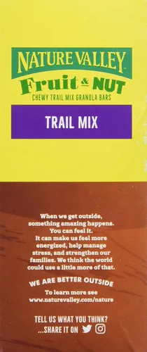 Miniatura 4 de Nature Valley Barras de granola, frutas y nueces, barras de granola Chewy Trail Mix, 15 onzas