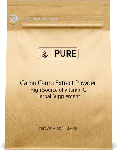 PURE ORIGINAL INGREDIENTS Camu Camu en polvo, fuente de vitamina C, superalimento brasileño (4 onzas)