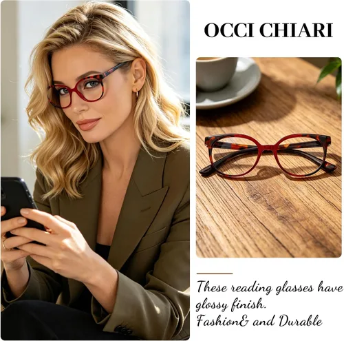 Miniatura 3 de Occi Chiari - Lentes de lectura para mujer 1.0 1.25 1.5 a 6.0, Marrón, 100