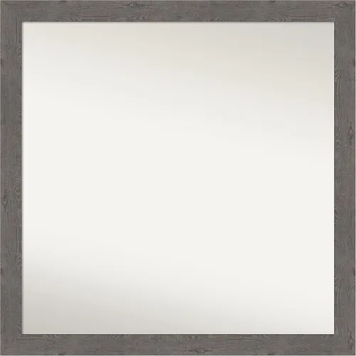 Miniatura 38 de Amanti Art Espejo de baño gris para sobre el fregadero, 31 x 48 pulgadas, espejo de tocador rectangular estrecho de color gris, marco de madera