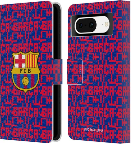 Miniatura 7 de Head Case Designs Funda de piel con licencia oficial del FC Barcelona Barca Crest Graphics para Google Pixel 8
