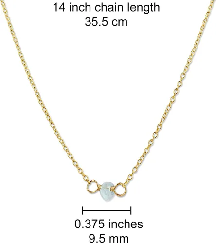 Miniatura 87 de Gargantilla de piedra natal – Regalo de cumpleaños, regalo para niña, mujer, amiga, hija, esposa, mamá, ella, joyas de piedras preciosas para uso