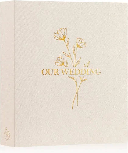 Miniatura 16 de Lanpn Álbum de Fotos de Boda 4x6 pulgadas 2 Paquetes, Cada Paquete Contiene 50 Fotos, Bolsillos Deslizantes Mini Álbumes de Fotos de Boda de Lino