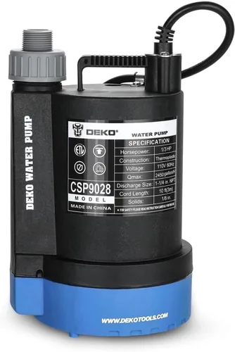 Miniatura 7 de Bomba de agua #US 1/3HP 2450 GPH Sumergible Utilidad Motor de alta eficiencia