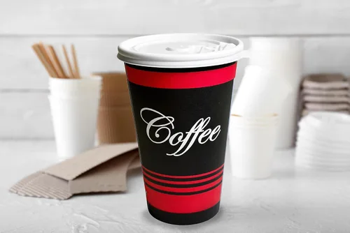Miniatura 5 de Tazas de café de papel de grado restaurante de 12 onzas con tapas blancas, 120 unidades por EcoQuality vasos desechables para bebidas frías