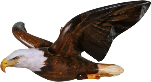 Jet Creations Águila Calva Inflable con 38 Pulgadas de Envergadura, Marrón Oscuro, Figura Realista de Animal Salvaje, Ave Patriótica, Fiestas