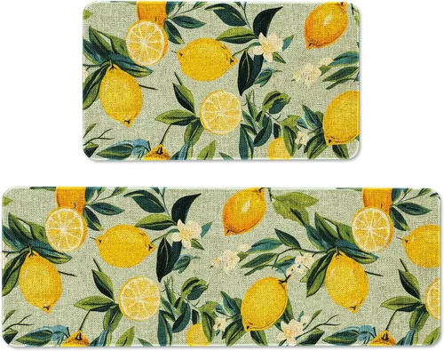 Miniatura 56 de Mloabuc® Tapete decorativo de flores, tapetes de cocina de arpillera de arpillera para mujer, accesorios de cocina para exteriores, 17 x 30 pulgadas