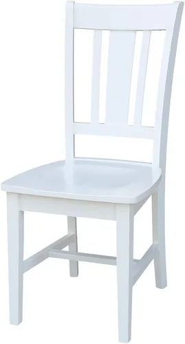 Miniatura 9 de International Concepts - Juego de dos sillas de comedor San Remo Splatback, color blanco