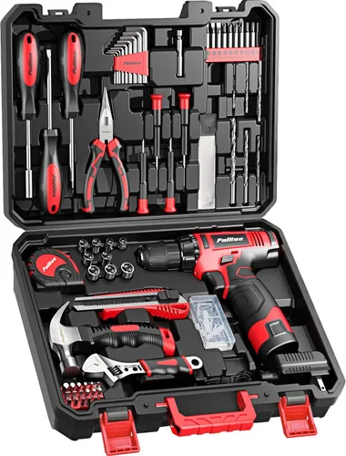 Miniatura 10 de PULITUO Juego de taladro inalámbrico de 12 V verde, kit de taladro eléctrico con batería y cargador, taladro eléctrico para mejoras del hogar