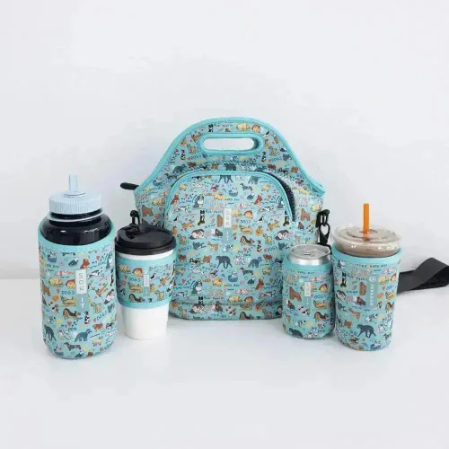 Miniatura 165 de Sok It BotlSok Funda para botella de agua con cubierta de neopreno aislante (Floral abstracto, se ajusta a CamelBak o Nalgene de 12 onzas)