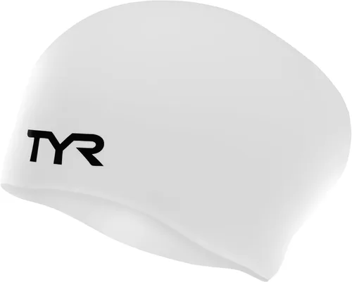 Miniatura 22 de Gorro de natación TYR, de silicona, ideal para pelo largo, no se arruga