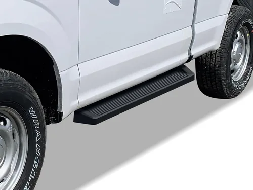 APS - Estribos negros, compatibles con Ford F-150 Regular Cab 2015-2026 y F-250 / F-350 Super Duty 2017-2026 (barras nerf - escalones laterales -