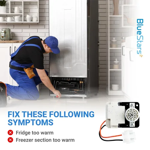 Miniatura 7 de BlueStars 242077702 242077705 Motor de ventilador evaporador de refrigerador - Compatible con Frigidaire y Kenmore - Reemplaza PS12728811 AP6892595