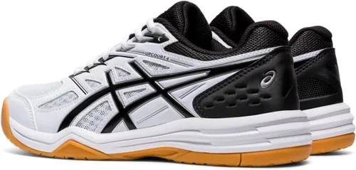 Miniatura 3 de ASICS Upcourt - Zapatos de voleibol escolares de 4 grados para niños, BlancoNegro