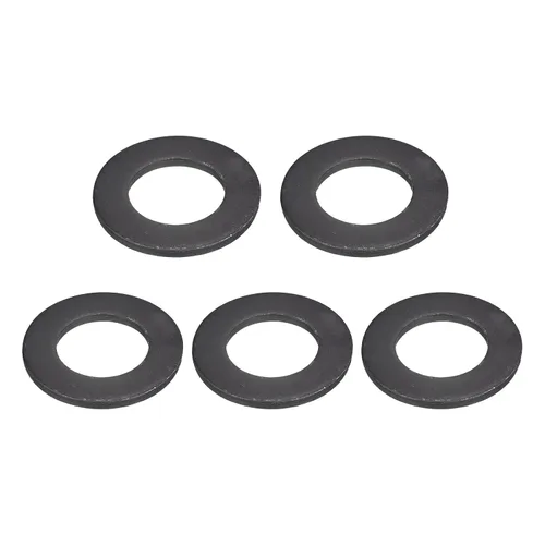 Miniatura 17 de Uxcell Arandela plana de acero al carbono para pernos M8, 10 piezas M8 x 16 x 1.5mm, aleación de acero negro oxidado de grado 8.8, sujetadores