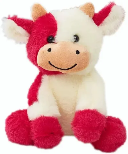 Miniatura 10 de YUKOUQIAN Peluche de vaca de 11.8 pulgadas para niñas y niños de Navidad (vaca sentada de 11.8 pulgadas)