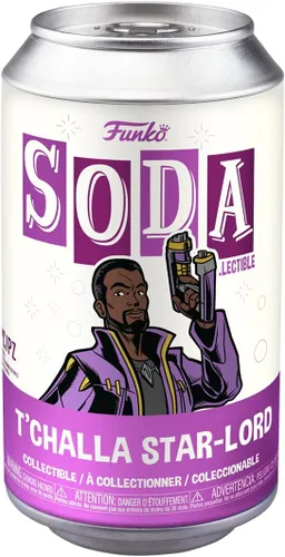 Miniatura 2 de Funko Vinilo SODA: Marvel Friday What If - Starlord T'Challa - 1/6 probabilidades para variante de persecución rara - Marvel Comics - Figura