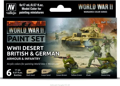 Miniatura 5 de Vallejo - Set de Pintura para Modelismo WWII Waffen SS Alemán Tonos Militares Históricos Colores Acrílicos Compatibles con Pinceles y Aerografos