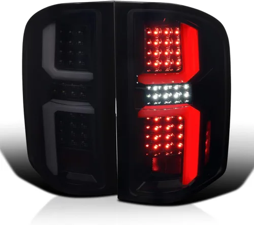Miniatura 12 de SPEC-D TUNING Luces traseras LED rojas con barras de luz LED compatibles con Chevy Silverado 2007-2013 1500/2500HD/3500HD, montaje de par izquierdo