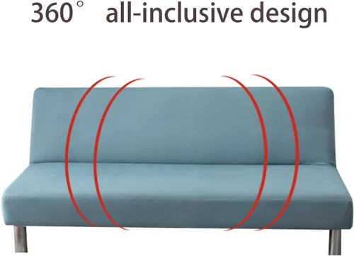 Miniatura 3 de Funda de sofá sin brazos, protector de muebles, funda elástica para sofá sin apoyabrazos, funda de elastano elástica para niños, mascotas y perros