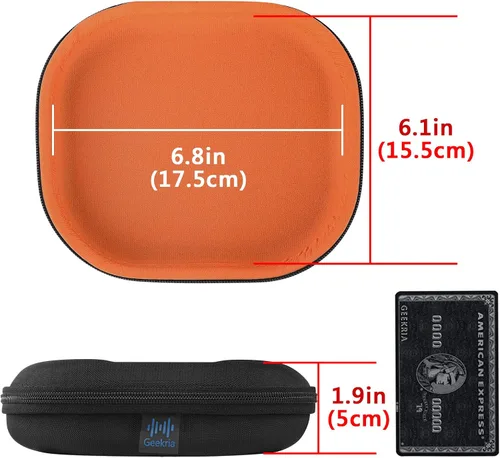 Miniatura 4 de Geekria Shield - Funda para auriculares compatible con AKG Y55, Y50BT, Y50, Y500, Y45BT, Y400BT, Y400, N60NCBT y más, bolsa de transporte de viaje