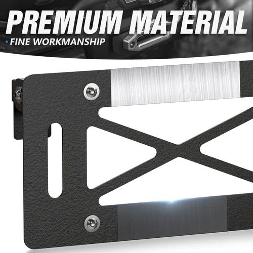 Miniatura 3 de Marco universal abatible para placa de matrícula compatible con Hawse Fairlead de 10 pulgadas, reubicación del soporte de matrícula frontal, rodillo