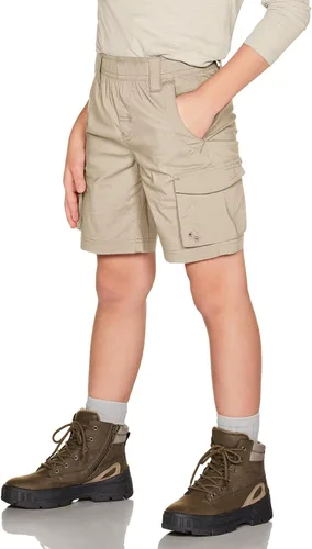 CQR Pantalones cortos tipo cargo para niños y jóvenes, pantalones cortos deportivos ligeros con cintura elástica y bolsillos