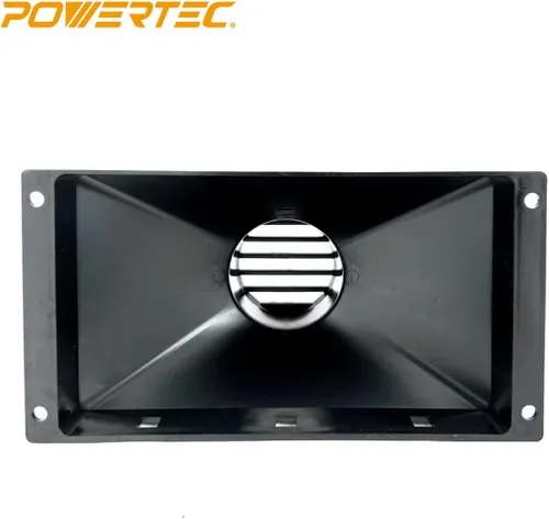 Miniatura 6 de POWERTEC 70169V Mini Gulp Dust Hood con puerto de identificación de 4 pulgadas, colector de polvo de plástico ABS para manguera de recolección