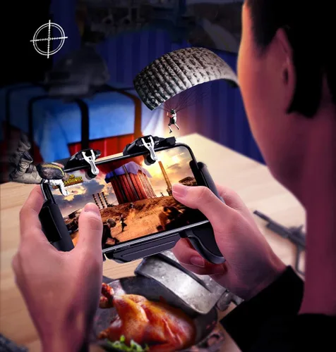 Miniatura 5 de Controlador de juegos PUBG para teléfono móvil L1R1 Disparar y apuntar Disparar Joystick Ergonómico Gamepad para PUBG Mobile/Knives Out, controlador