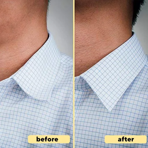 Miniatura 7 de Collar de metal para camisa de vestir para hombre, paquete de 6 unidades en un estuche de viaje, insertos de cuello de acero inoxidable en 3 tamaños
