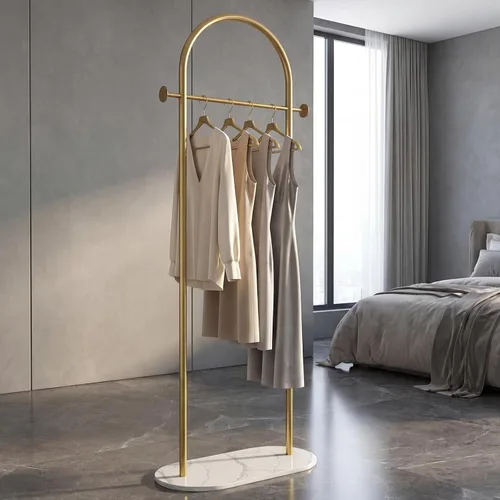 Miniatura 7 de Percheros de ropa negros, perchero industrial moderno con estante, perchero independiente resistente, soporte de metal con ganchos para oficina