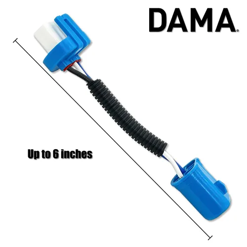 Miniatura 5 de DAMA 9004 a 9007 Adaptador de enchufe de bombilla Conector de extensión de arnés de cables para bombillas LED y halógenas Coleta de cerámica