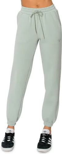 Miniatura 35 de Cali1850 Pantalón deportivo Cloud Nine Fleece para mujer, cintura alta, ajuste holgado, dos bolsillos, cintura elástica con cordón