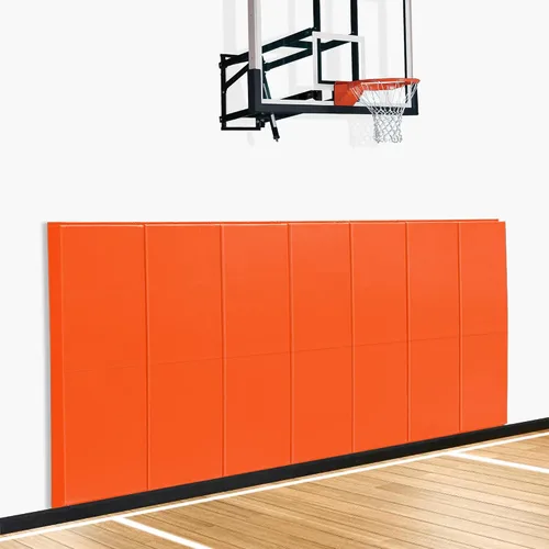 Miniatura 10 de Acolchado de pared para gimnasio, protector de pared para cancha de baloncesto, almohadillas protectoras extraíbles de 2 pulgadas de grosor de alta