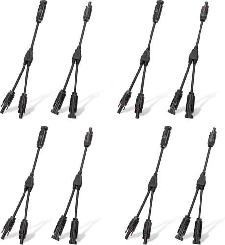 Miniatura 10 de ECO-WORTHY Conectores solares Y rama paralela PV adaptador cable cable enchufe kit de herramientas para panel solar (M/FF+F/MM)