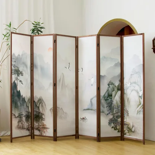 Miniatura 7 de divisor de habitación de 4 paneles plegable, pantalla de privacidad de 1.7 m de alto con doble cara, divisor de paneles con oscurecimiento