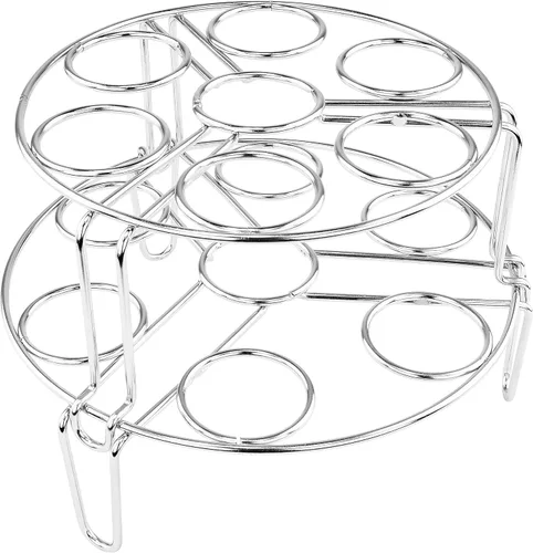 Southern Homewares Huevos de acero inoxidable para cocinar al vapor Estante de encimera Soporte de huevo de presión Soporte de olla a presión Huevos