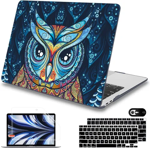 Miniatura 30 de Mektron Funda para MacBook Air de 13 pulgadas M1 A2337 A2179 A1932, carcasa dura 2018-2021 Air de 13 pulgadas con Touch ID, diseño exclusivo