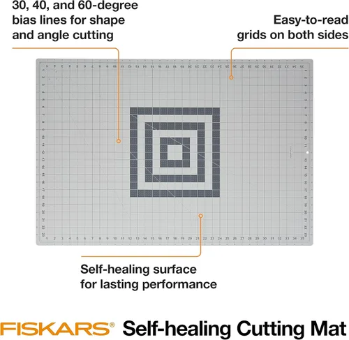 Miniatura 10 de Fiskars Alfombrilla de corte autorreparable para acolchados, artes y manualidades, cuadrícula de 24 x 36 pulgadas, tapete de coser, tabla de cortar
