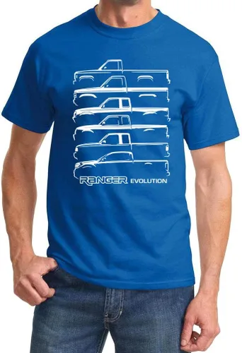 Miniatura 8 de Ford Ranger Pickup Truck Evolution Classic Outline Design Camiseta