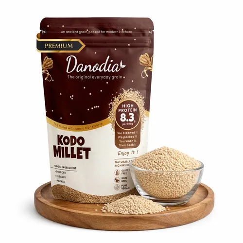 Miniatura 15 de Danodia Foods Grano de mijo de sorgo, 33.51 oz / 2 libras Grano de sorgo blanco Jowar, mijo de grano entero, grano sin gluten para cocinar