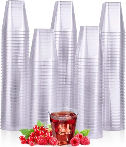 Miniatura 10 de JOLLY CHEF Paquete de 500 vasos de chupito de plástico de 1 onza, vasos desechables de 1 onza, vasos de degustación para fiestas, perfectos