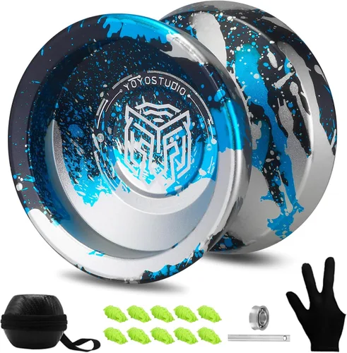 YOYOSTUDIO Yoyo Profesional Sensible Yoyo H17, Yoyos Metálicos de Doble Propósito para Niños, Rodamiento de Yoyo No Sensible para Adultos con