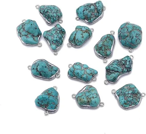 Miniatura 65 de ZOSOJONA - Pulseras bohemias hechas a mano de piedra natural, que dan vuelta, con cuentas de cristal de turquesa
