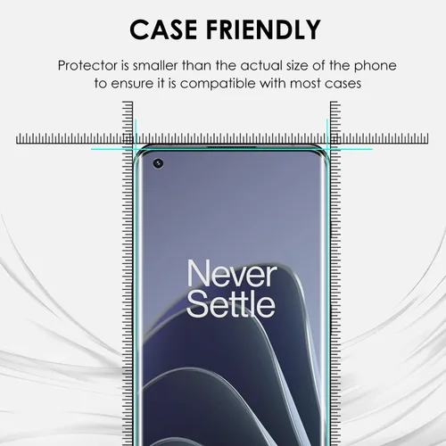 Miniatura 8 de Protector de pantalla mate para OnePlus 10 Pro, juego de vidrio templado UV, paquete de 2, antirreflejos, antihuellas, resistente a los arañazos 9H