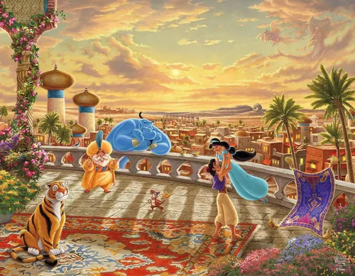 Miniatura 5 de Ceaco - 4 en 1 Multipaquete - Disney - Thomas Kinkade - (4) Rompecabezas de 500 piezas
