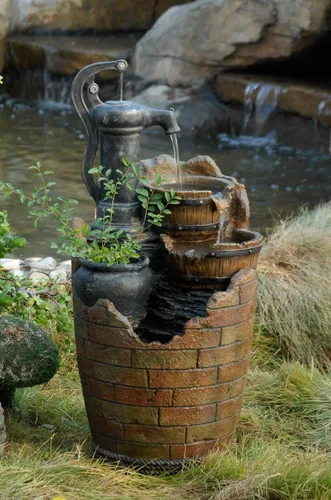 Miniatura 2 de Fuente de agua en cascada con bomba de agua Glenville